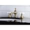 Kingston Brass KC7063PX Vintage 8" Widespread Bathroom Faucet, Antique Brass KC7063PX - alternate 6